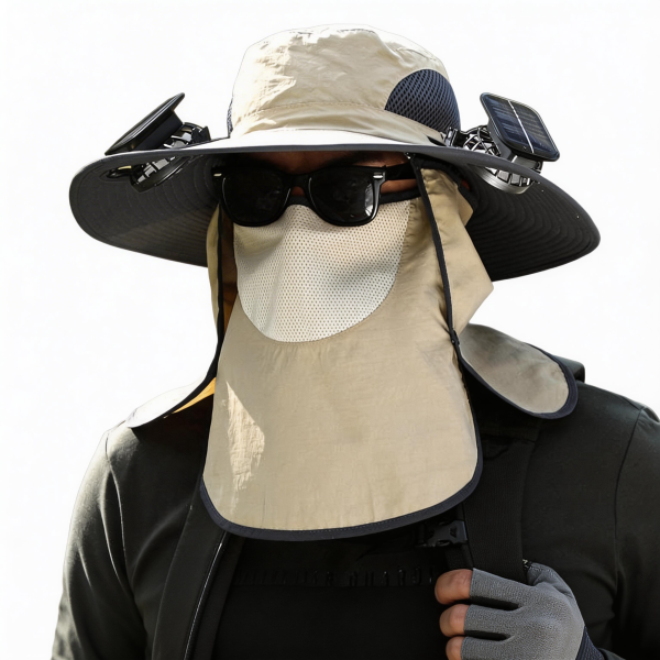 solar fan hat manufacturer|solar powered cooling hat wide brim, UV protection, OEM custom logo, wholesale